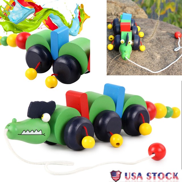 wooden crocodile walker