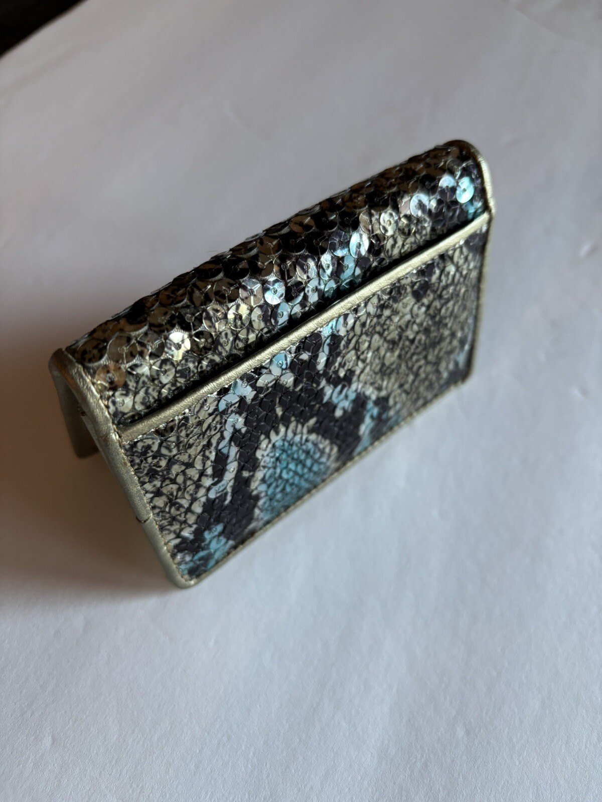 LODIS Womens Sequin Python Design ID CARD COIN BI… - image 2