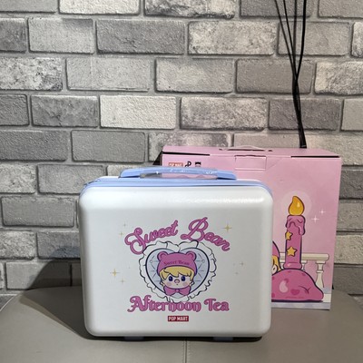 POP MART Sweet Bean Afternoon Tea tragbare Aufbewahrungstasche Boarding Mini Koffer