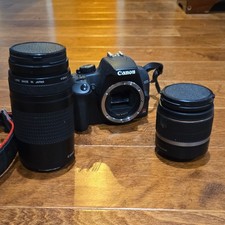 Canon EOS Rebel XS Digital SLR Camera Black with 18-55mm  75-300mm Lenses