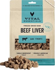 Vital Essentials Beef Liver Dog Treats, 15 oz  15 Ounce Pack of 1 