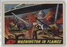 1962 Topps Bubbles Mars Attacks! Washington In Flames #5 g3e
