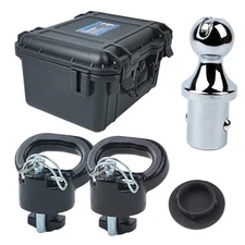 60618 Upgraded 38k Puck System Gooseneck Hitch Ball Kit with Case for 2013 