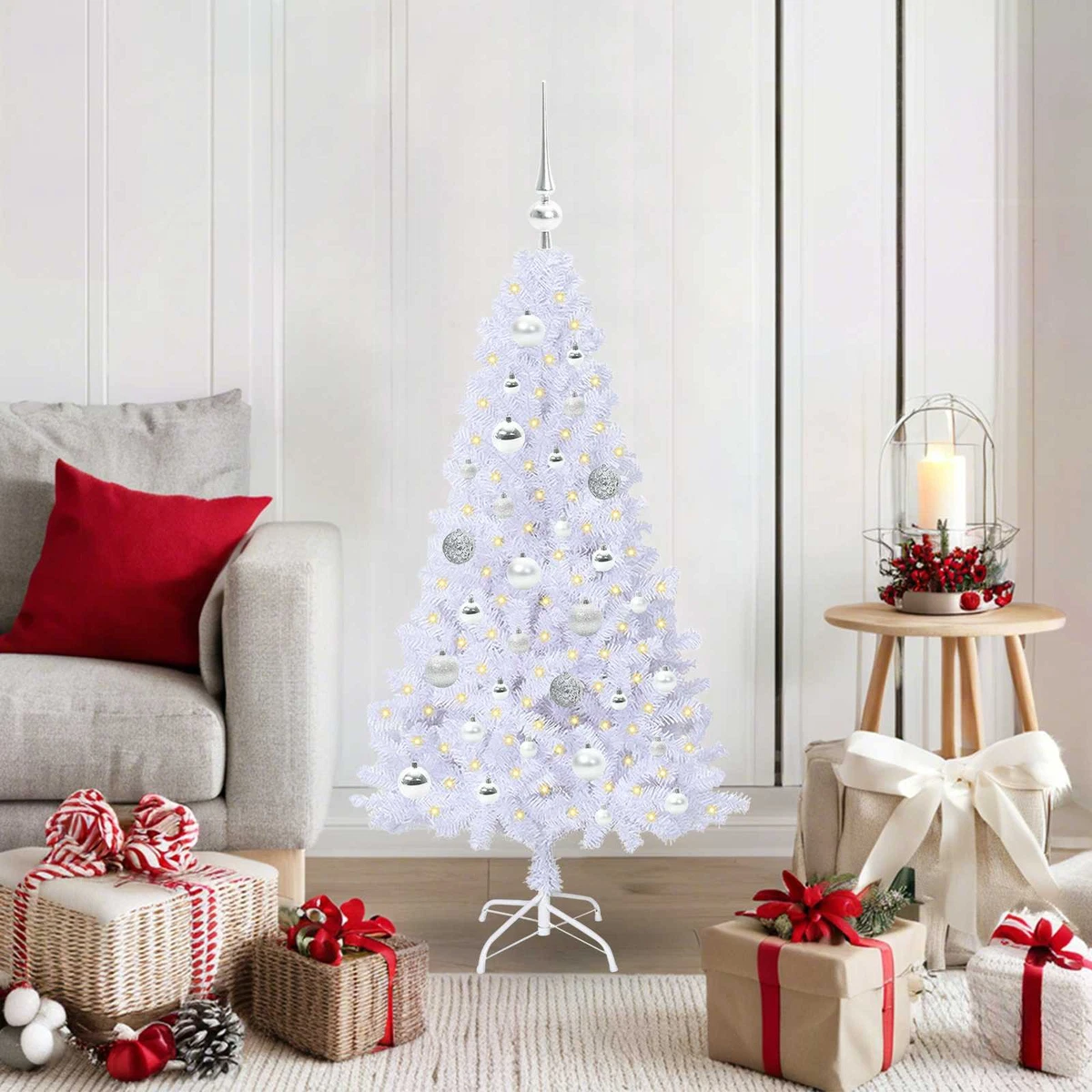 Stella Per Albero Di Natale BinaryABC - Decorazione Luminosa In Ferro 20 Cm - Colore Rosa - 6