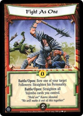 Fight As One - Stronger than Steel - Legend of the Five Rings CCG