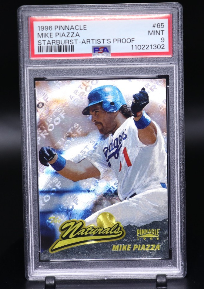 1996 Pinnacle Starburst 65 Mike Piazza Artists Proof Pop 5 PSA 9 Starburst