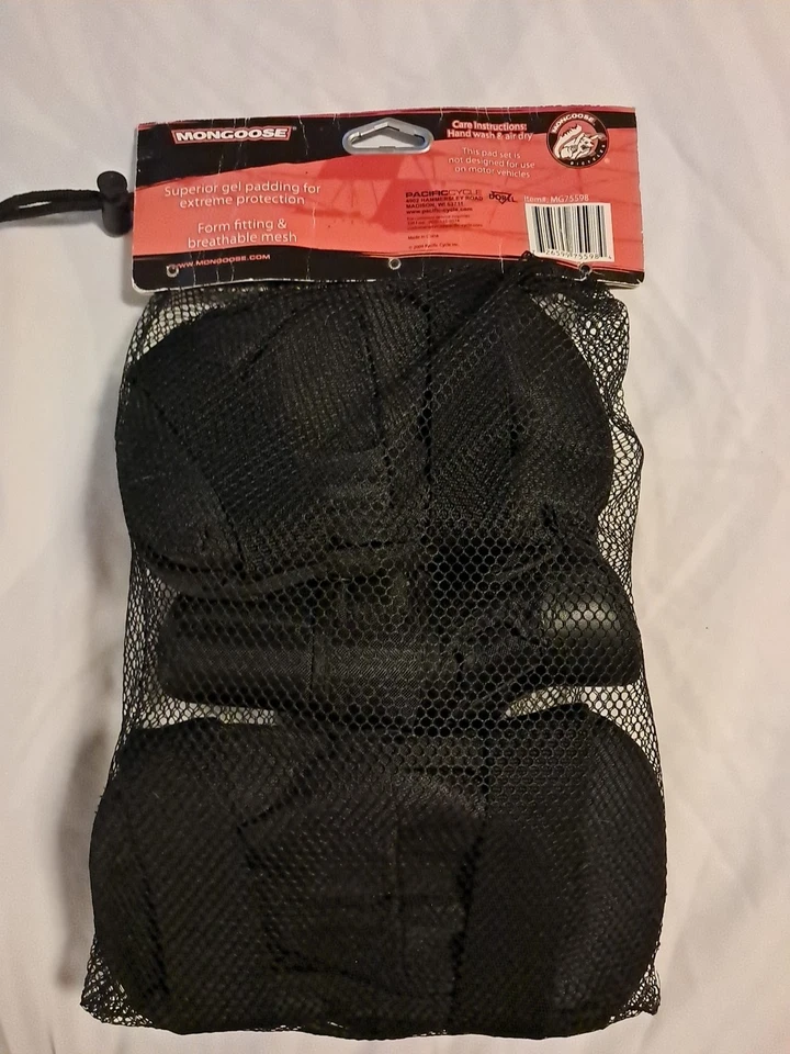 6 Piece Youth Mongoose Gel Knee Elbow Wrist Pad Set BMX Skateboard NEW - Image 2 of 4