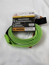 Halloween LED light up green suspenders safety vest night run cosplay Halloween