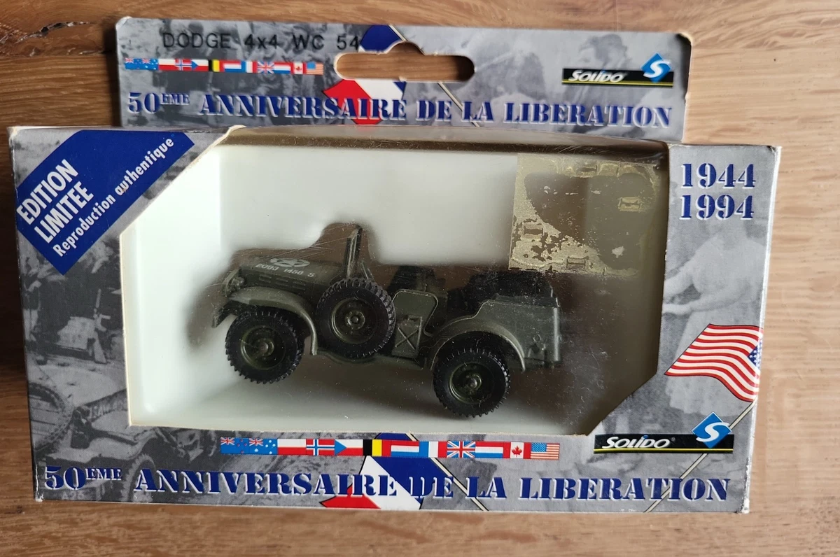 SOLIDO HACHETTE COLLECTION Militaire Dodge WC 54 1989 1/50 Véhicule