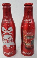 Coca Cola  2 Aluminium 2016 Christmas Bottles Romania