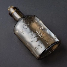 Vintage Royal Bay Rhum Glass Bottle England Royall Lyme LTD.