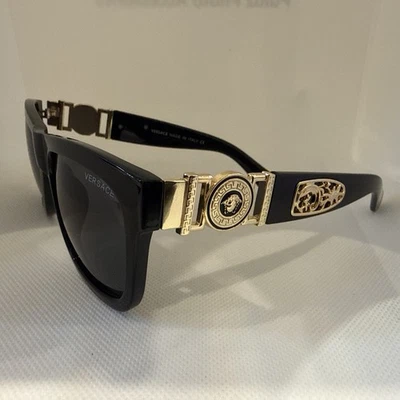 Versace Sunglasses Black/Gold Pattern Ve8369 Sunglass Beautiful MUST HAVE X - Image 1 of 4