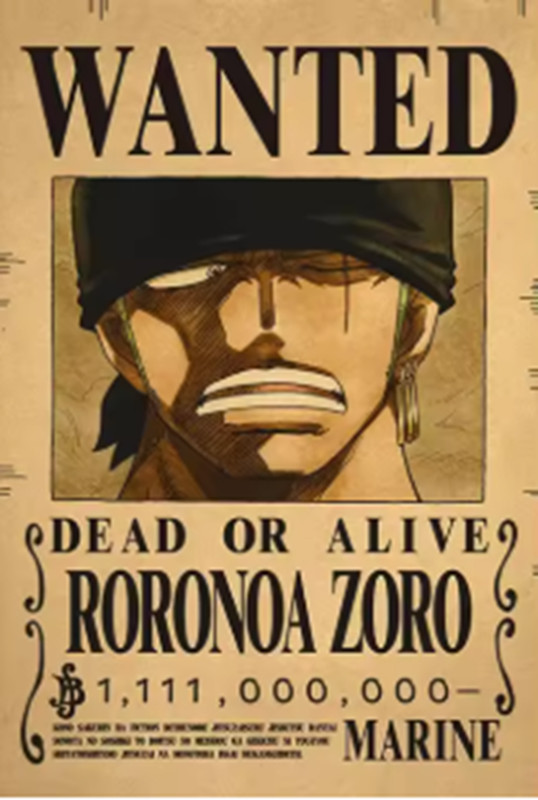 ‍☠️ Set Poster One Piece - Wanted Dead or Alive (Taglie Personaggi)
