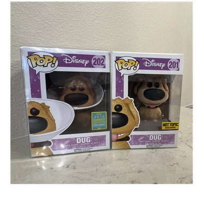 Funko Pop! Disney Dug #201/#202 San Diego Comic Con Exclusive Boxed (Unopened)