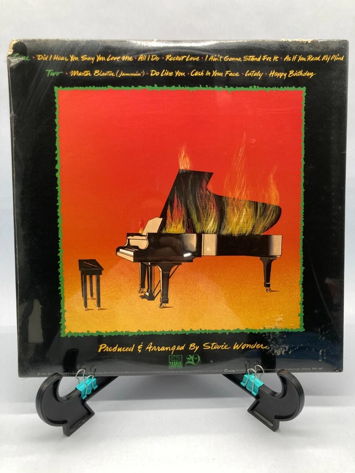 Stevie Wonder Hotter Than July Vintage Vinyl LP 1980 Tamla Record M1K-M17 - Image 2 of 4