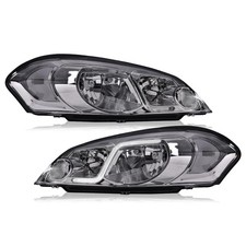 LED DRL Headlights for Monte 06-07 Impala 06-13 Limited 14-16 Chrome Clear Lens