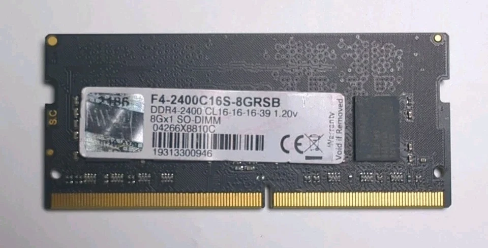 2x G.Skill Ripjaws F4-2400C16S-8GRSB SO-DIMM 8GB DDR4-2400Mhz - Image 2 of 2