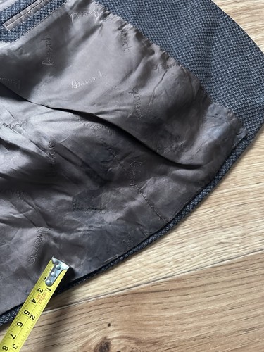 Ravazzolo Italy 50% Kaschmir 50% Wolle Sport Mantel Jacke Carlo Barbera Stoff 52R - Bild 12 von 19