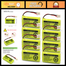2.4V 800mAh Ni-MH Cordless Phone Batteries Compatible with AT T VTech Pack of 8