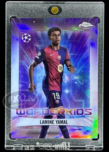 Lamine Yamal RARE ROOKIE REFRACTOR 2025 TOPPS CHROME INSERT FC BARCELONA