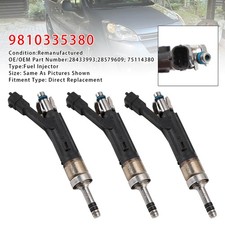 3Pcs Fuel Injector For Peugeot 208 308 3008 Citroen C3 C4 DS3 DS4 9810335380 GB