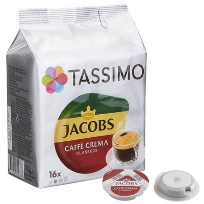 TASSIMO JACOBS CAFFÈ CREMA CLASSICO Kaffeediscs, Arabica- und Robustabohnen...