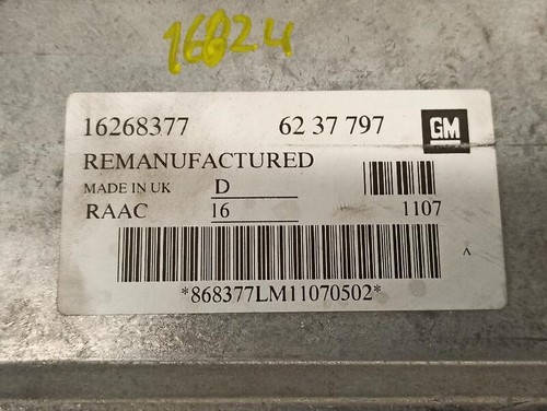 6237797 motorsteuergerät 4222788 OPEL ASTRA G BERLINA 1.6 1998