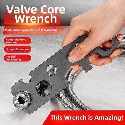 Multi-Purpose Faucet Aerator Wrench Stainless Steel Bathroom Sink Tool Multi