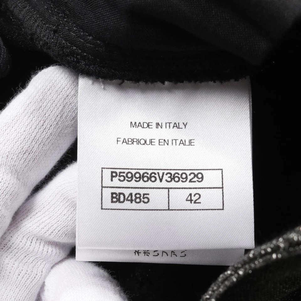 CHANEL брюки джинсы #42 P59966V36929 хлопок нейлона черный б/у женщин - Изображение 4 из 4