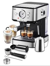 Gevi 2-in-1 Smart Espresso Coffee Machine, Brewer/Frother Model GECME403LA-U NEW