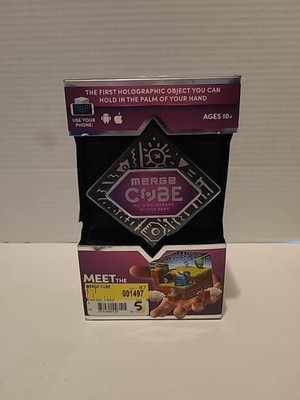 Merge Cube Holographic Handheld AR/VR Holograms Use Phone Android & Apple - NEW 