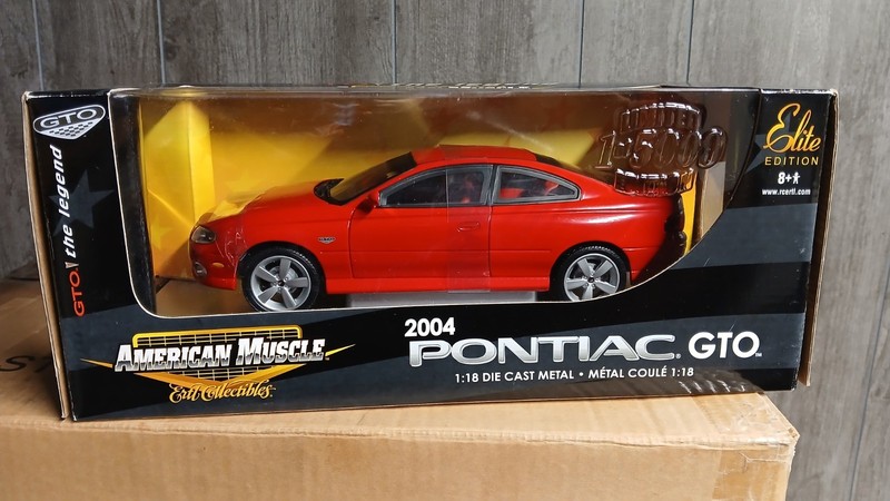 NIB ERTL 2004 Pontiac GTO Red Diecast 1:18 American Muscle Rare Hard To Find 