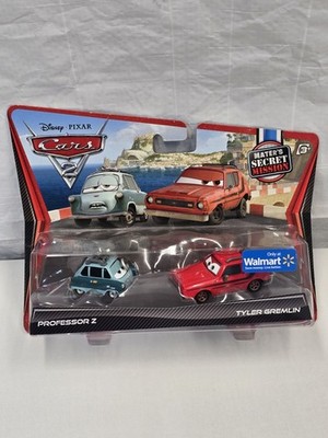 Mattel Disney Pixar Cars Professor Z & Tyler Gremlin Diecast Car 2-Pack