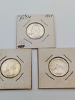 3 - 1964 90% Silver Quarters Ungraded Great Condition No Mint Mark Scrap Collect