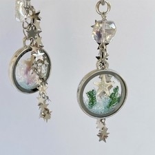 Unique Marine Theme Keychain Seaweed Alloy Pendant Jewelry Gift