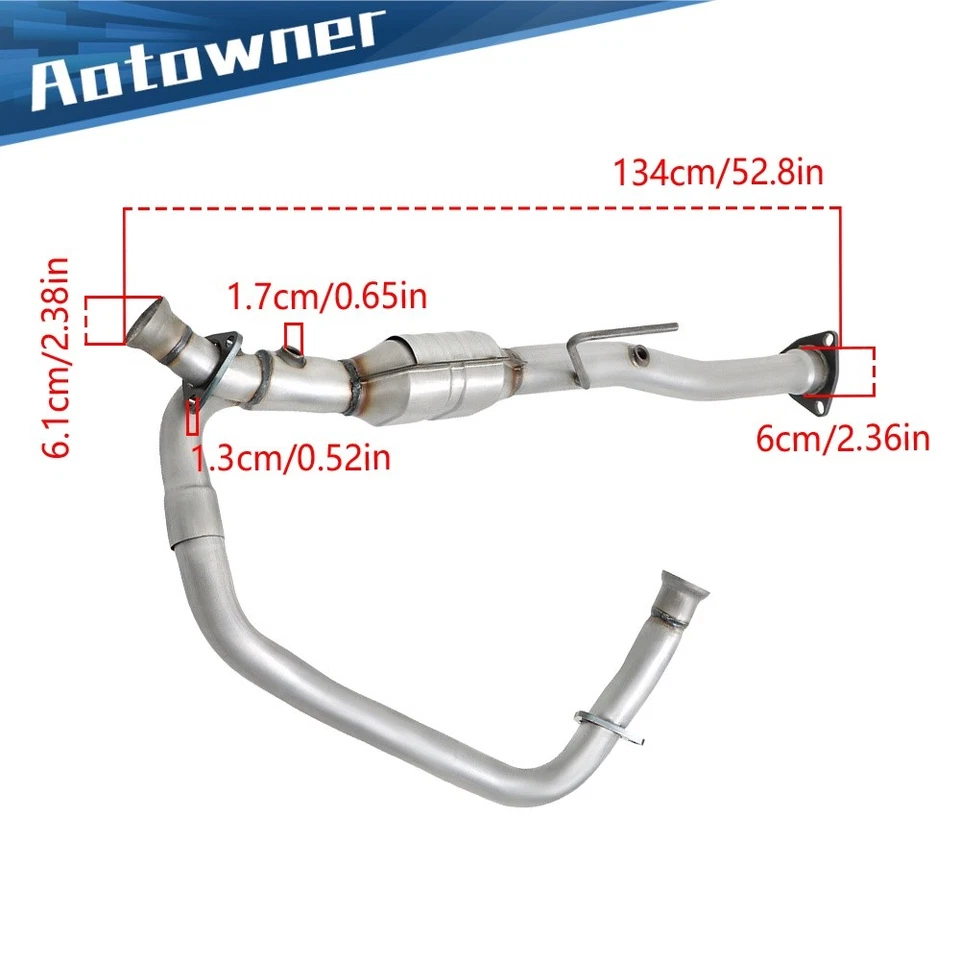 Catalytic Converter Set For Chevy Astro / GMC Safari V6 4.3L 1996/1997/1998/1999 Foto 2 de 4