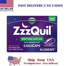 ZzzQuil Nighttime Sleep Aid LiquiCaps, 48 Count