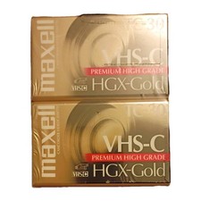 MAXWELL VHS-C TC-30 Premium High Grade HGX-Gold Video 2 pack
