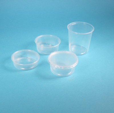 2000 Verpackungsbecher Feinkostbecher rund Rundbecher klar m. Deckel 125g 125ml