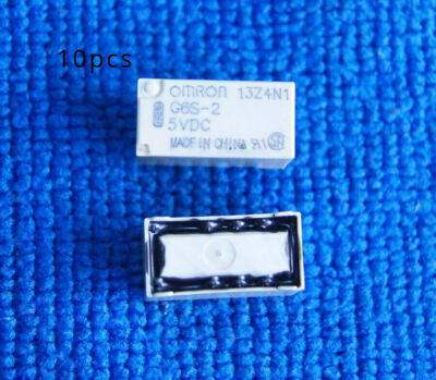 10pcs ORIGINAL G6S-2 5VDC OMRON Relay 8Pins