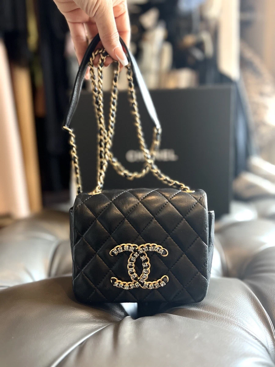 Chanel Black Quilted Leather Mini Square Classic Flap Bag Chanel | The  Luxury Closet