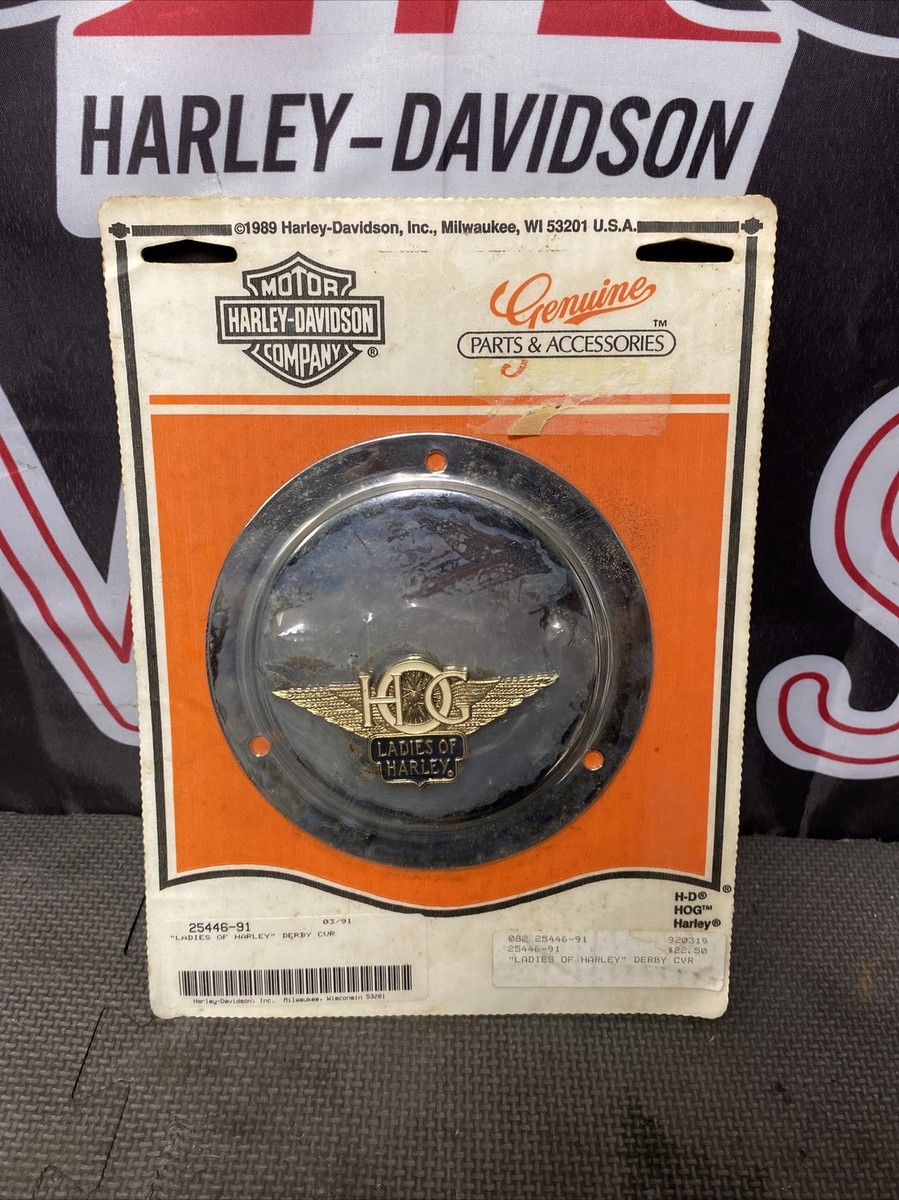 HOG OEM Harley Derby Cover Ladies of Harley Shovelhead 25446-91
