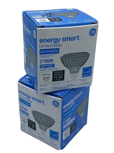 2 Pack GE Lighting 61923 LED 10-Watt 50-watt 450-Lumen Dimmable Standard Mount