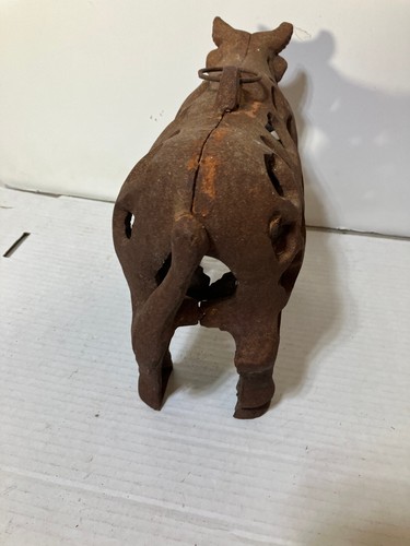 Gusseisen Stier Kuh hängend japanische Outdoor Laterne Vintage - Bild 5 von 11
