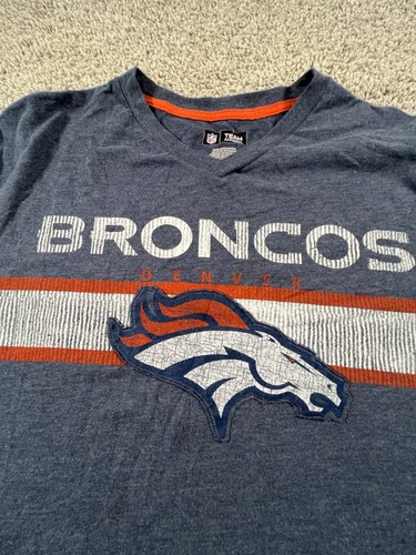 NFL Team Apparel Herren XL Pull Over Langarm Rundhals Sweatshirt Blau