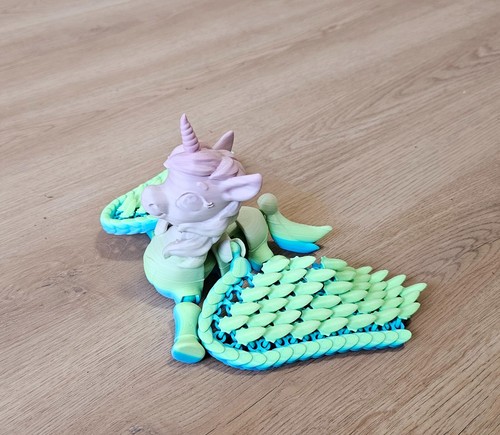 Cute Flexi Unicorn Baby. Flexi Toy 3D Printed - Picture 5 of 8