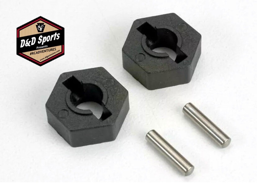 Traxxas 4954 - Hex 12mm Wheel Hubs & Axle Pins, 2.5x12mm