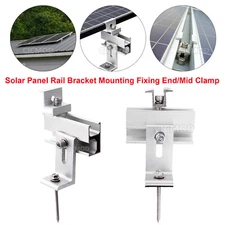 Solar Panel Bracket Rails Fixing PV Kit End Clamp Middle Clamp Mounting 30/35MM