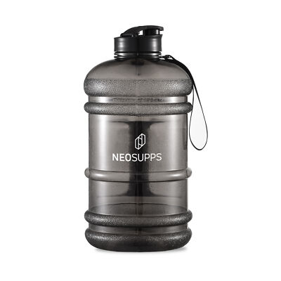 Neosupps Wasser Trinkflasche XXL 2,2 Liter - Training Sport Fitness Gym Bottle