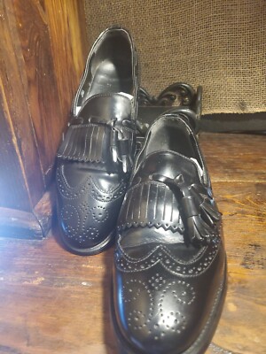 NUNN BUSH Men’s Black Wingtip Lace Up Leather Dress Shoes sz 9.5M LIKE NEW Nunn Bush Mens Odell Ii Wingtip Flat Heel Dress Boots In  main image 3